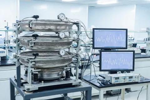 Vibrating screen vibration spectra lab